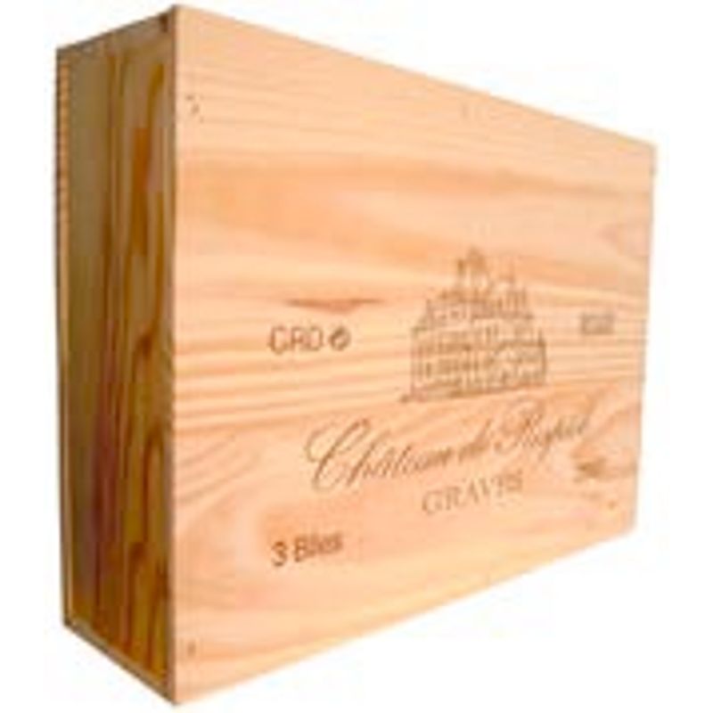 Chateau de Respide - Houten kist - Réserve - Graves - rood - 2018 - 3x75cl
