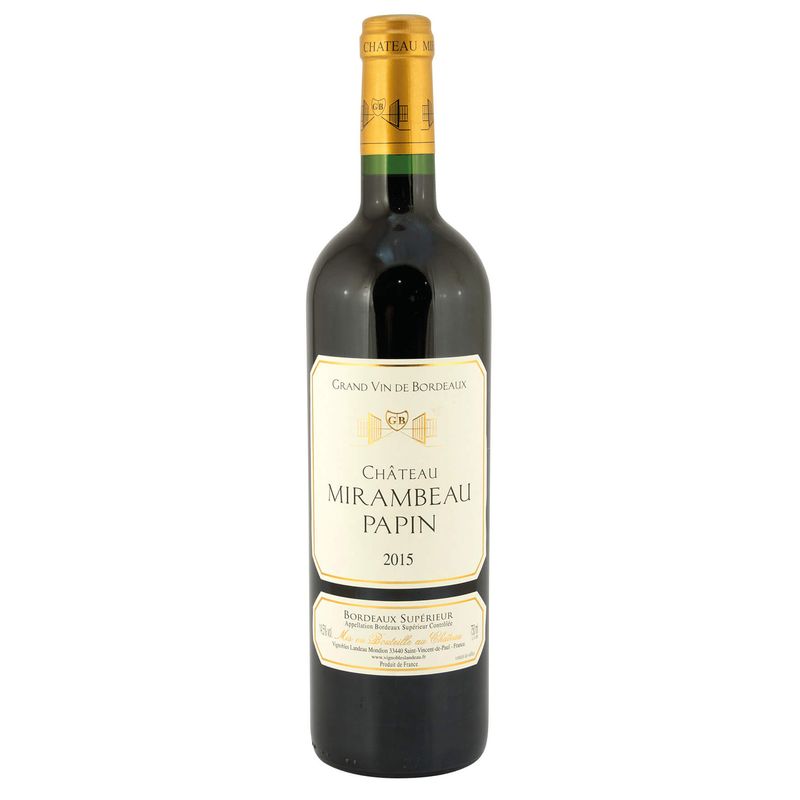 Chateau Mirambeau Papin - Bordeaux Supérieur AOC - rood - 2019 - 75cl