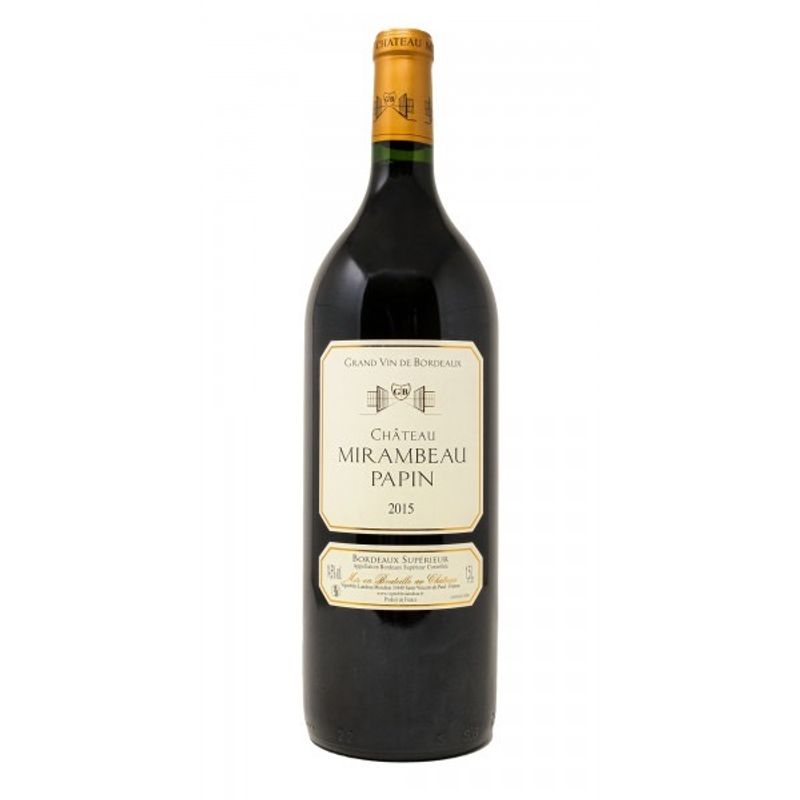 Chateau Mirambeau Papin - Bordeaux Supérieur AOC - rood - 2018 - 150cl