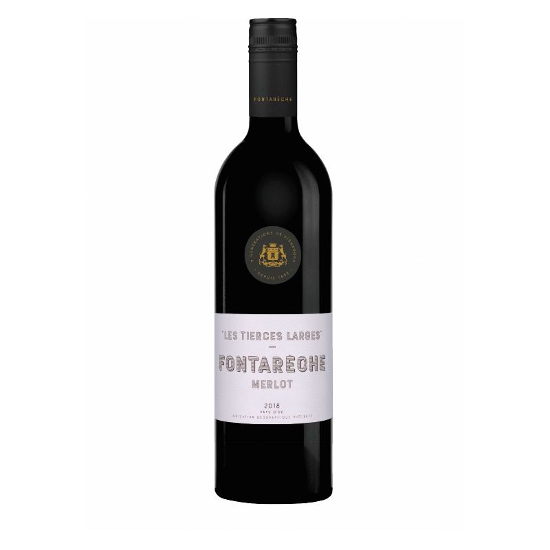 Chateau Fontareche - Merlot - Les Tierces Larges - Pays d'Oc - rood - 2023 - 75cl