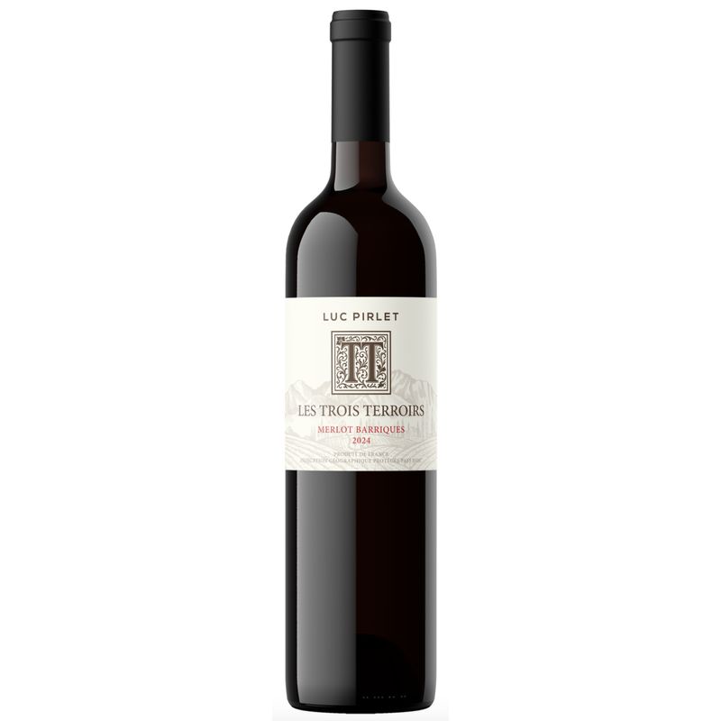 Luc Pirlet - Les Trois Terroirs 'Merlot Barriques - Pays d'Oc - rood - 2023 - 75cl