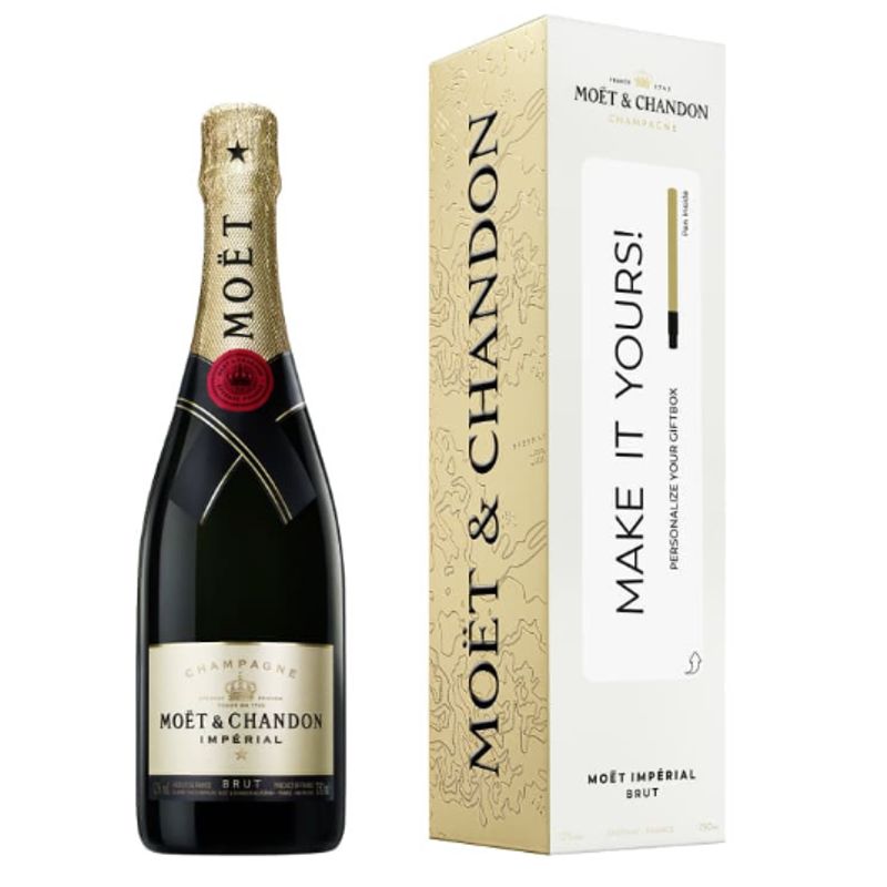 Moët & Chandon - Giftbox - Impérial - Make It Yours ( Pen ) - brut - 75cl