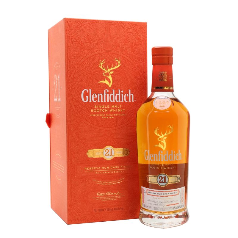 Glenfiddich 40° 21Y Grand Reserva Pure Malt Cask Finish  - Giftbox - 70cl