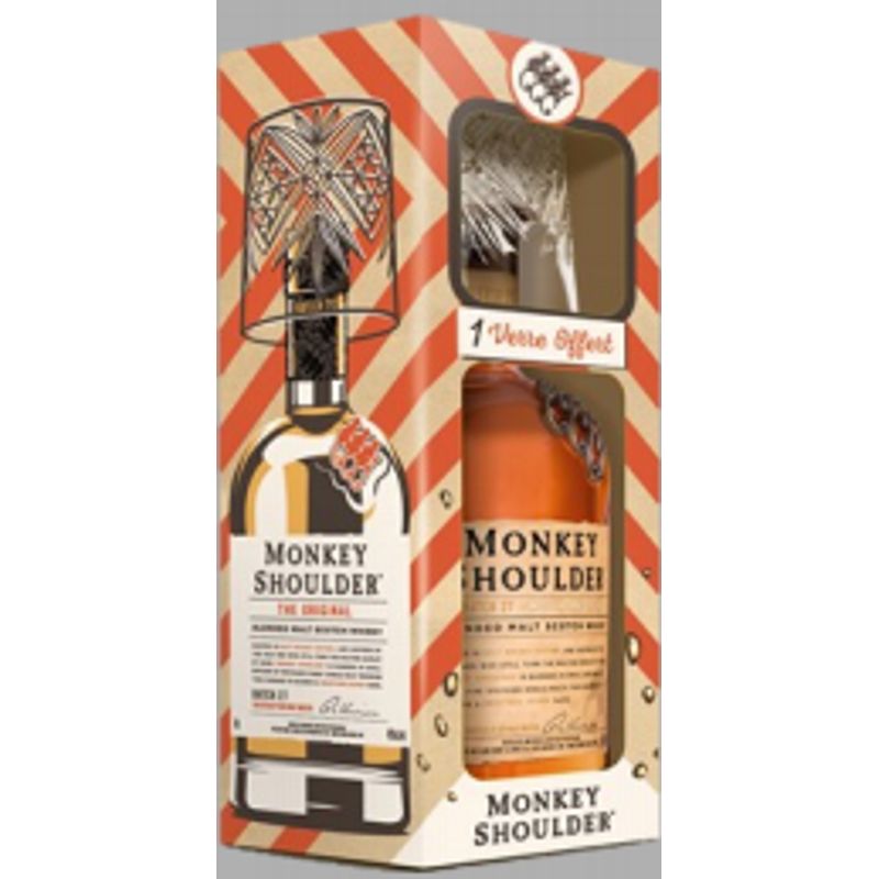Monkey Shoulder Gift pack Glass - 70cl