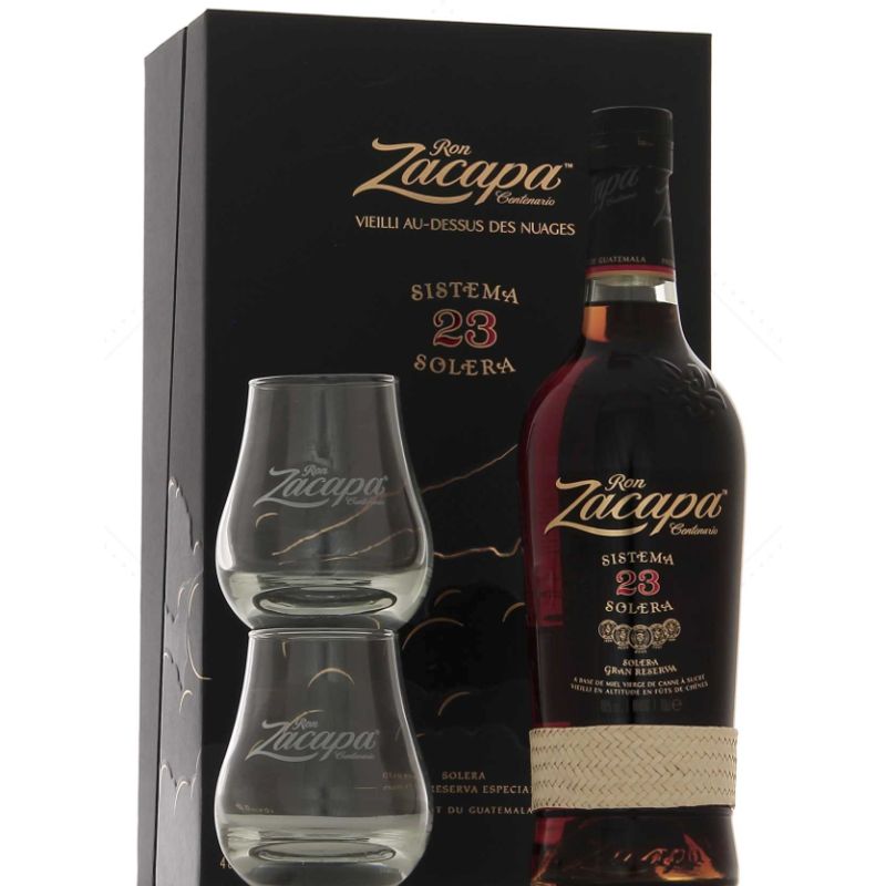 Zacapa 23 centario + 2 glazen - Giftbox - Rum - 70cl