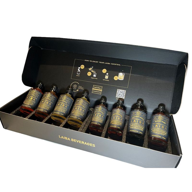 The Laiba Cocktail Gift Set - Aperitief - 6x125ML + 2x90ML