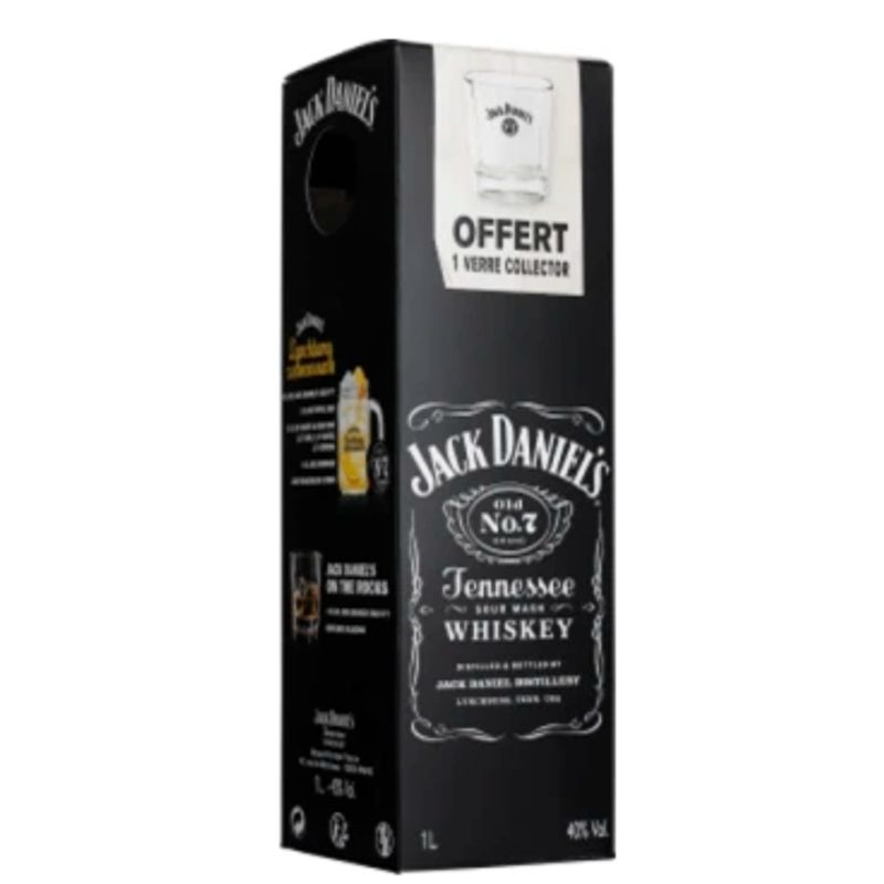 Jack Daniel's Glass on pack - 70cl