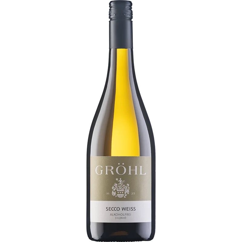 Weingut Gröhl Secco Weiss Alcoholfrei - wit - 75cl